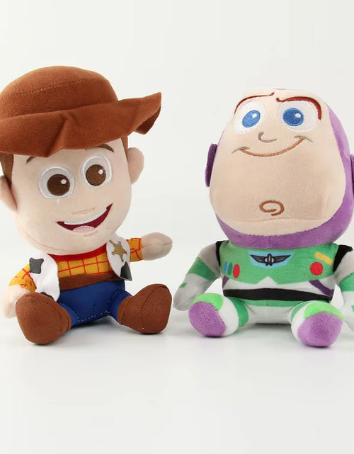 Load image into Gallery viewer, Toy Story Woody &amp; Buzz Lightyear Cute 18cm Movie Plush Dolls Toys
